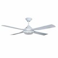 Brillo 52 in. Moonah LED Light with Remote Control Ceiling Fan, White BR2527167